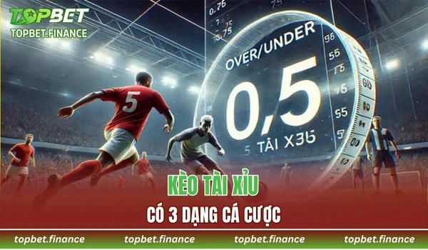 Kèo Tài Xỉu có 3 dạng cá cược